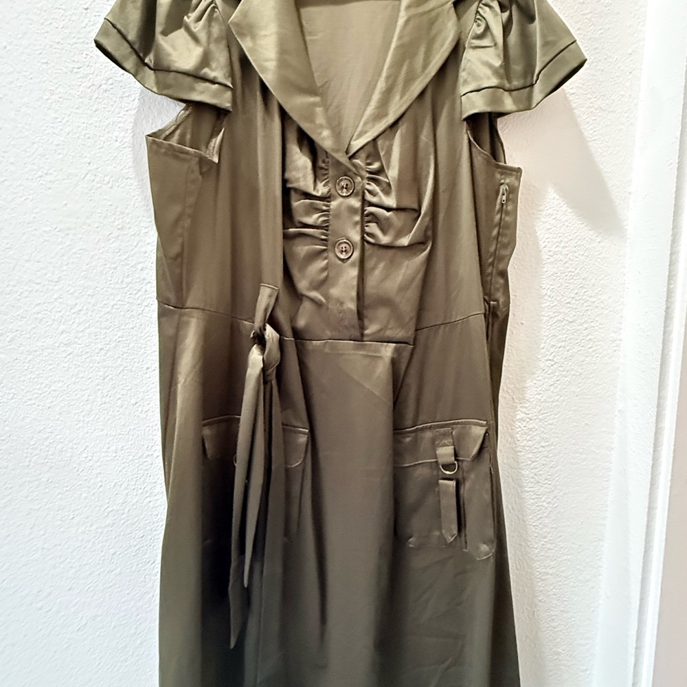 Vintage Torrid Dress Olive Green Dress